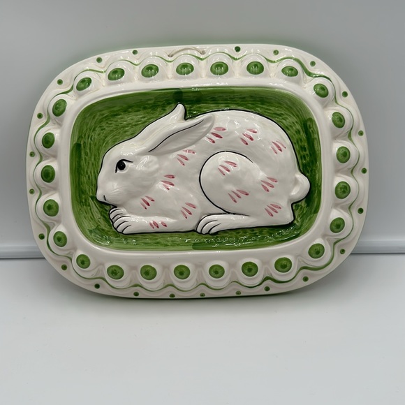 Sigma the Tastesetter White Bunny Rabbit Ceramic Hanging 3-D Mold Easter - Picture 1 of 16